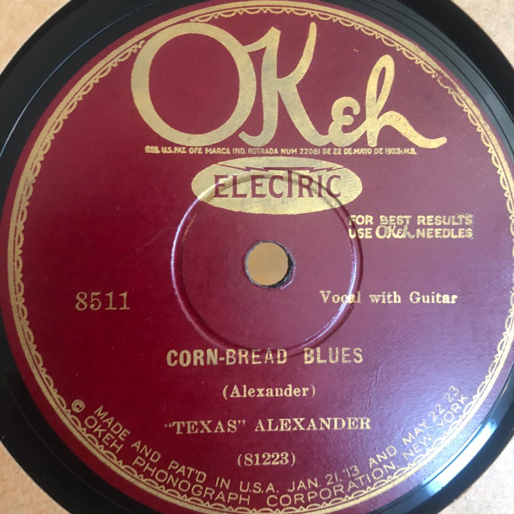okeh 8511 texas alexander lonnie johnson blues 78 rpm