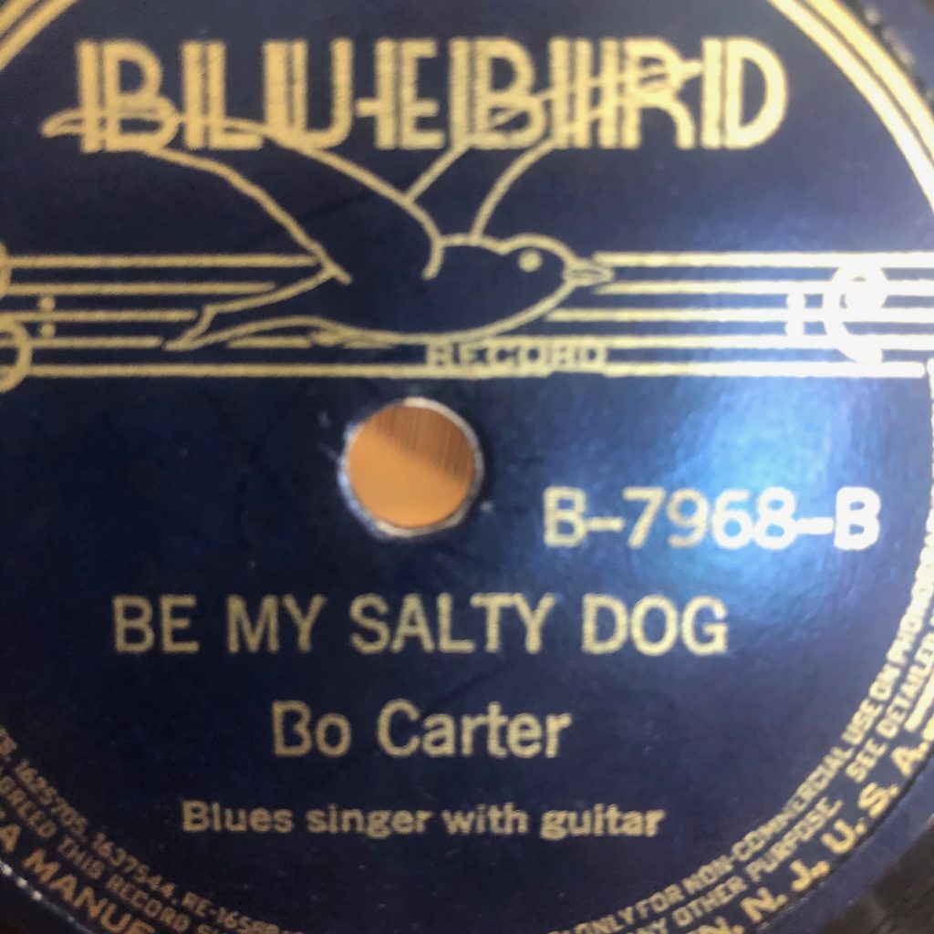 bluebird 7968 bo carter be my salty dog blues 78 rpm