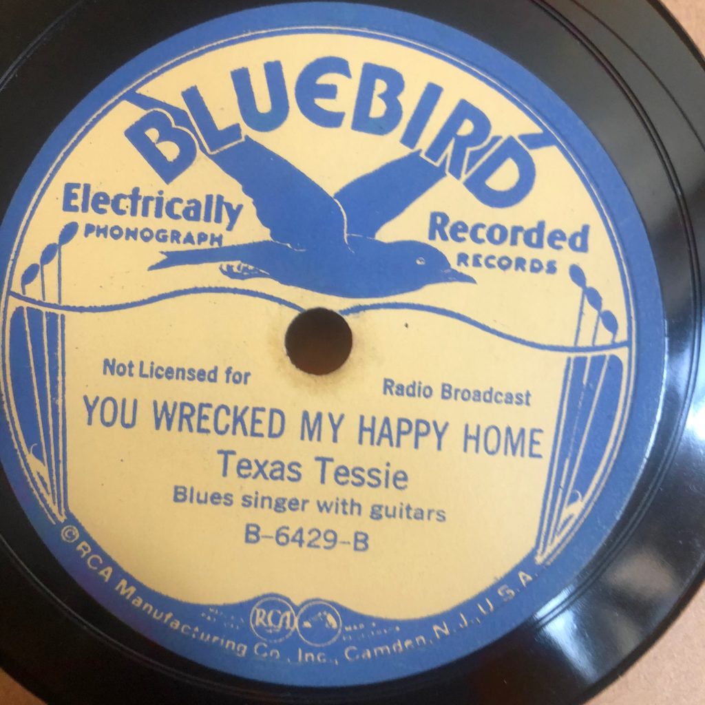 bluebird 6429 you wrecked my happy home memphis minnie texas tessie blues 78 rpm