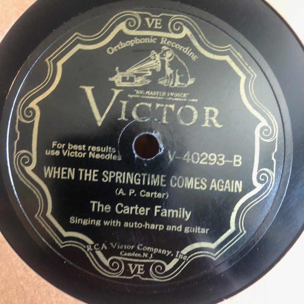 victor 40293 carter family country 78 rpm