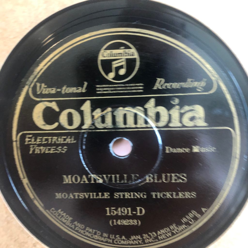 columbia 15491 moatsville blues moatsville string ticklers country 78 rpm